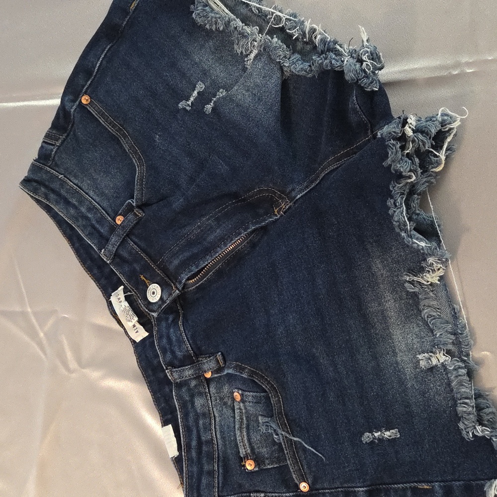 Almost Famous Navy Denim Shorts Juniors 13
